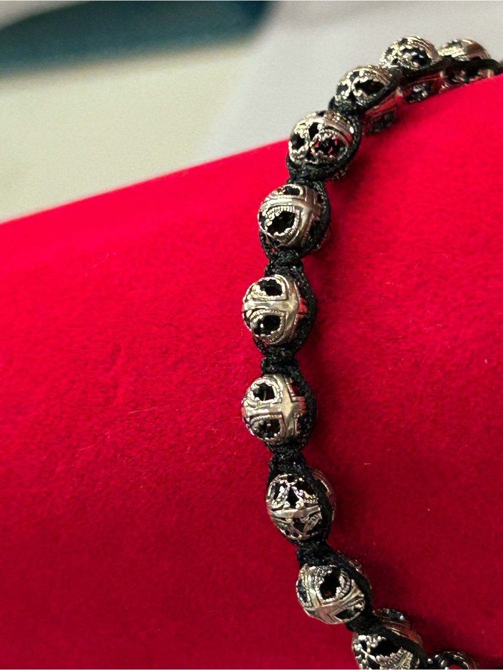 Sterling Silver Oliver Smith Boho unisex bead bracelet